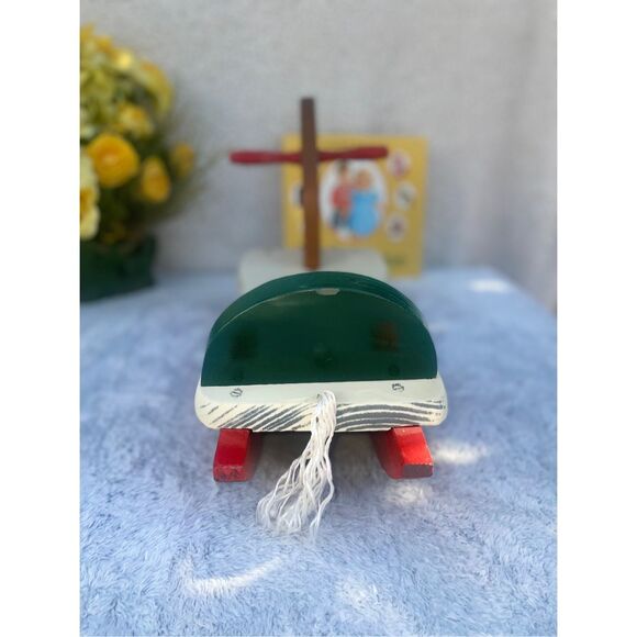 Vintage Wooden Rocking Horse Upcycled Retro Kids Toys Nursery 50s 60s Mid Centur - Picture 5 of 7